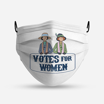 Alternative view of Votes For Women Feminist 100 Years Suffragette Washable Reusable Custom - Printed Cloth Face Mask Cover