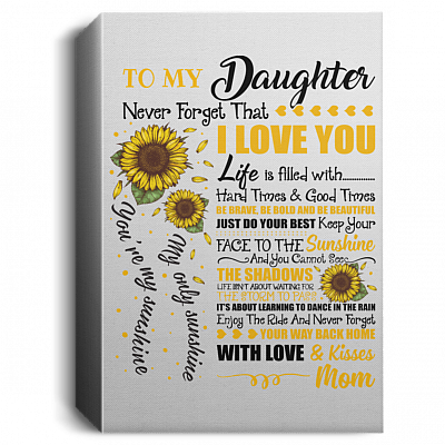 Daughter GIfts | I Love You You Are My Sunshine Mom To