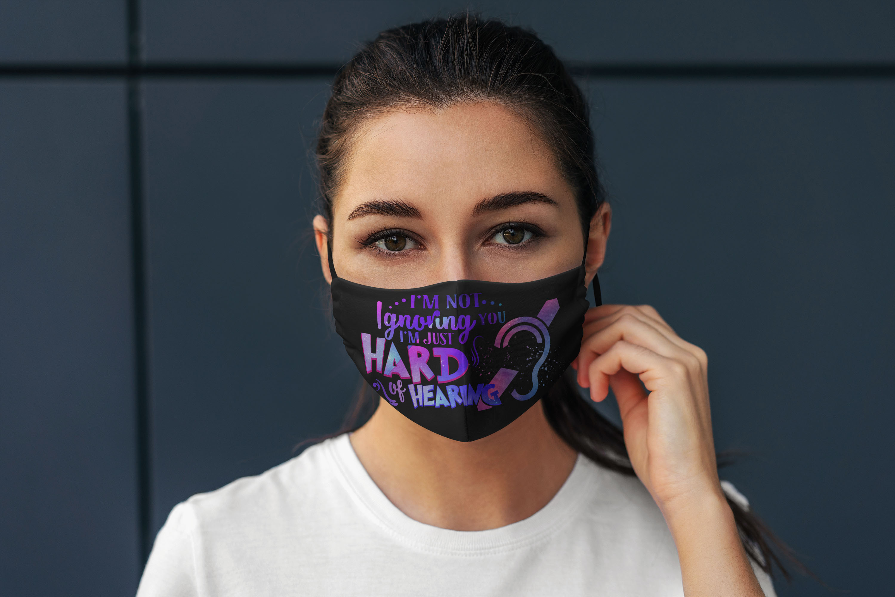 5VT. Hard Of Hearing Deaf Symbol mask mockup