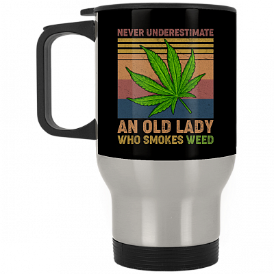 14 oz. Silver Travel Mug