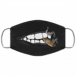 Mouth and Cigar Sarcastic Novelty Washable Reusable Custom – Printed Cloth Face Mask Cover, White, Cloth Face Mask