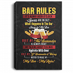 Bar Rules Sign It's Alway Beer O'clock Bar Home Kitchen Wrapped Framed Canvas Prints - Unframed Poster, White, 0.75'' Framed Canvas Bar Rules Sign It's Alway Beer O'clock Bar Home Kitchen Wrapped Framed Canvas Prints - Unframed Poster, White, 0.75'' Framed Canvas