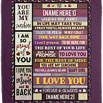 Personalized To My Daughter Wherever Your Journey In Life May Take Pray You'll Always Be Safe Mink Sherpa Blanket, White, Cozy Plush Fleece Blanket - 50x60
