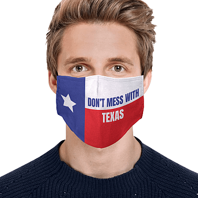 Alternative view of Don't Mess With Texas - Funny Face Mask - Washable Reusable Custom – Printed Cloth Face Mask Cover