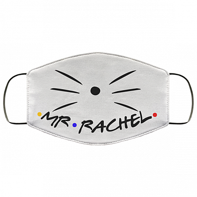 Friends Mr Rachel Mrs Ross Couple Washable Reusable Custom - Printed Cloth Face Mask Cover, White, Cloth Face Cover
