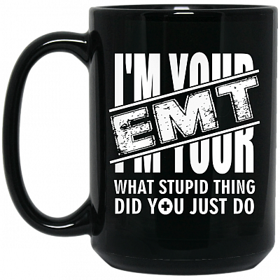 15 oz. Black Mug