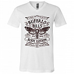 It Rubs the Lotion on Its Skin Buffalo Bills Body Lotion Horror Halloween Gift T-Shirt - V Neck, White, V-Neck T-Shirt