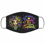 Let me Adjust My Crown And Get My Day Started Washable Reusable Custom – Printed Cloth Face Mask Cover, Black, Cloth Face Cover