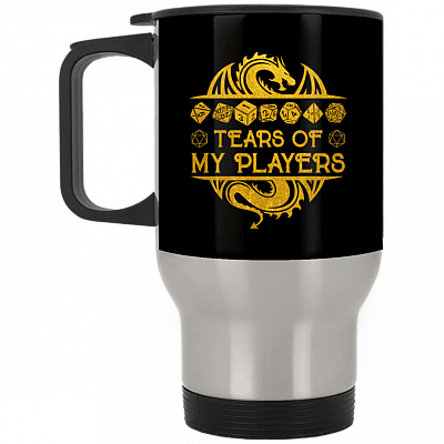 14 oz. Silver Travel Mug