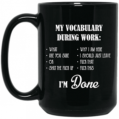 15 oz. Black Mug