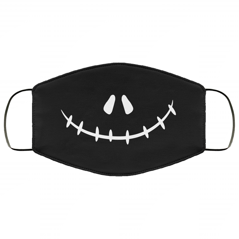 Nightmare Before Christmas Jack Skellington Gifts Washable Reusable Custom – Printed Cloth Face Mask Cover, White, Cloth Face Cover