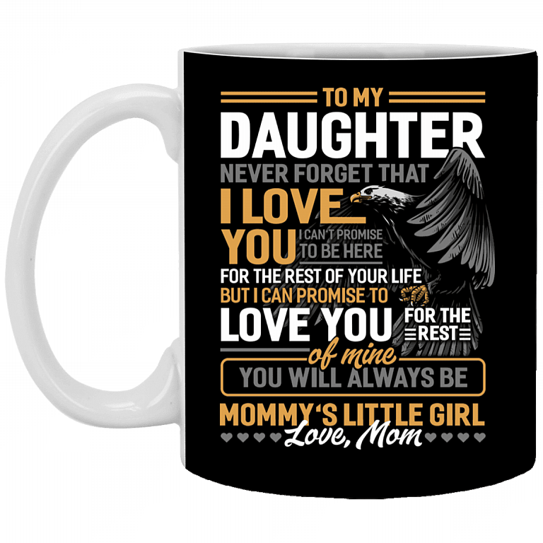 To My Son Never Forget That I Love You From Dad Eagle Ceramic Coffee Mug - Beer Stein - Water Bottle, Black, 11 oz. White Mug
