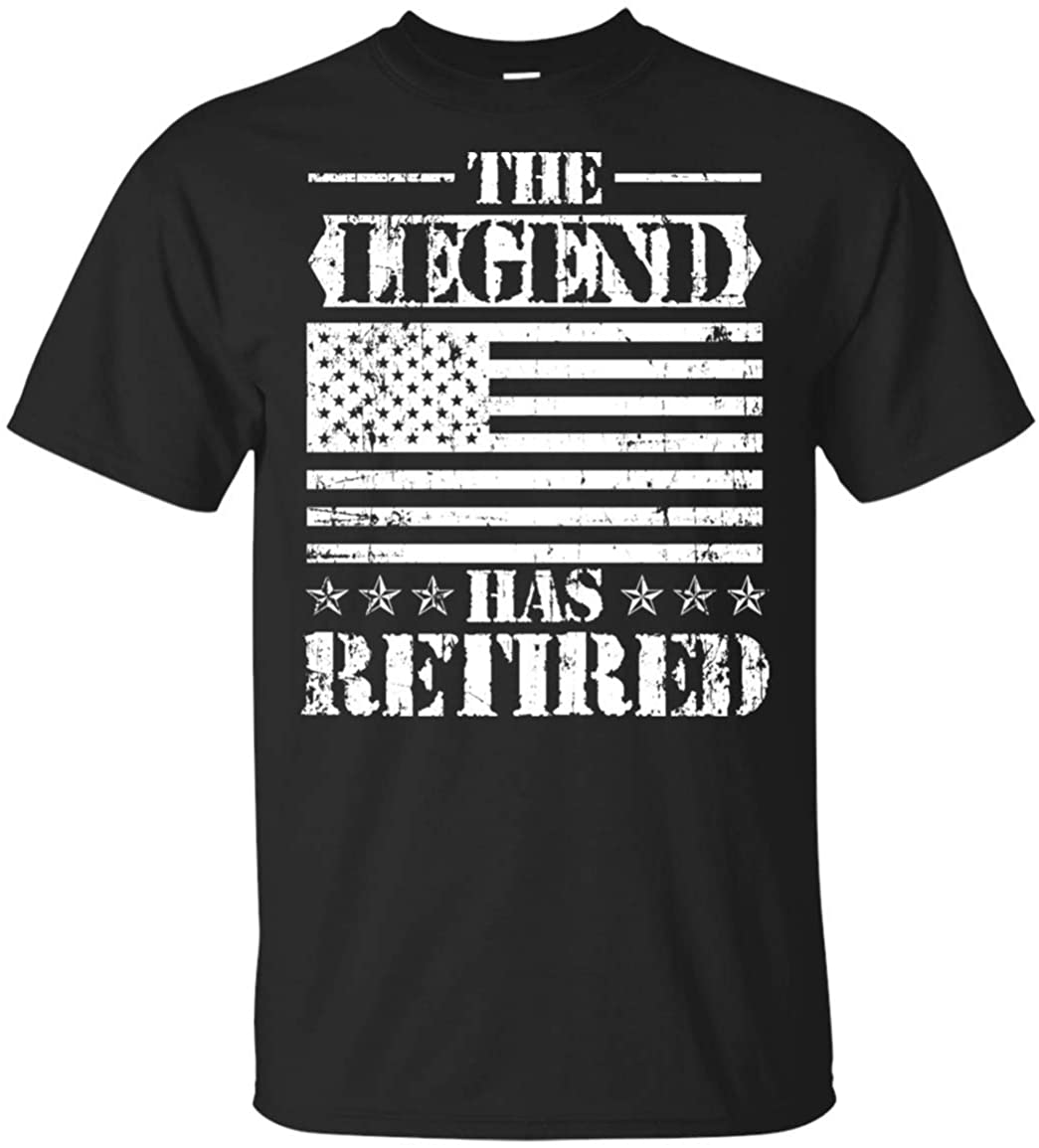 The Legend Has Retired T-Shirt - Funny Retired Shirt, Unisex T-Shirt, Black