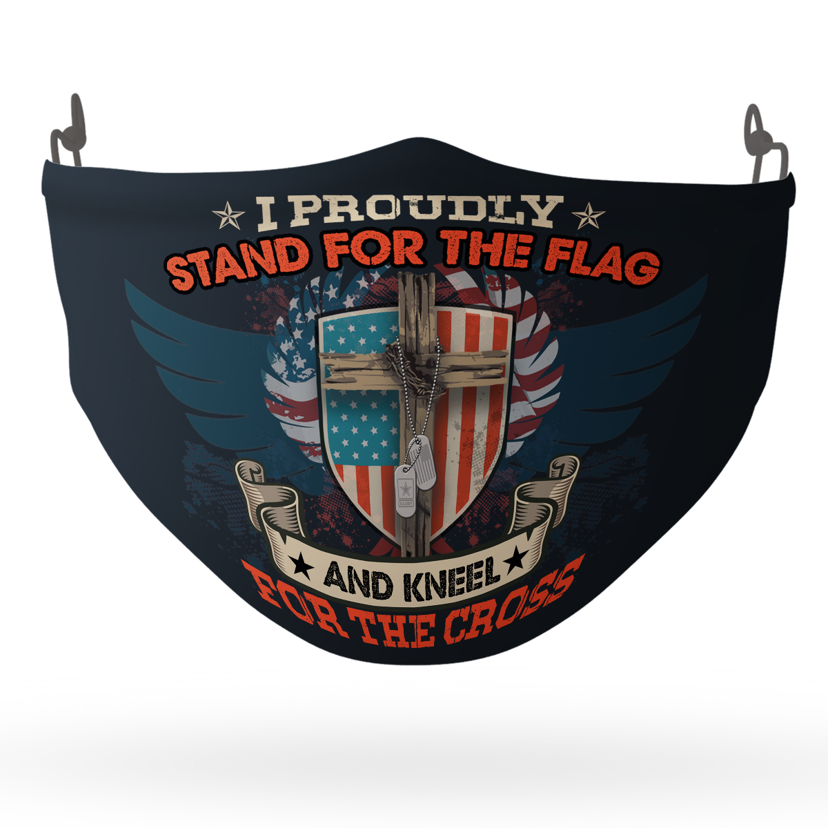 10 HG. (mock up)Proudly Stand For The Flag