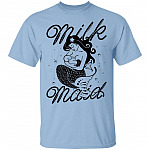 Milk Maid Breastfeeding Funny Mom Mermaid Momlife Motherhood Light T-Shirt, Light Blue, Unisex T-Shirt
