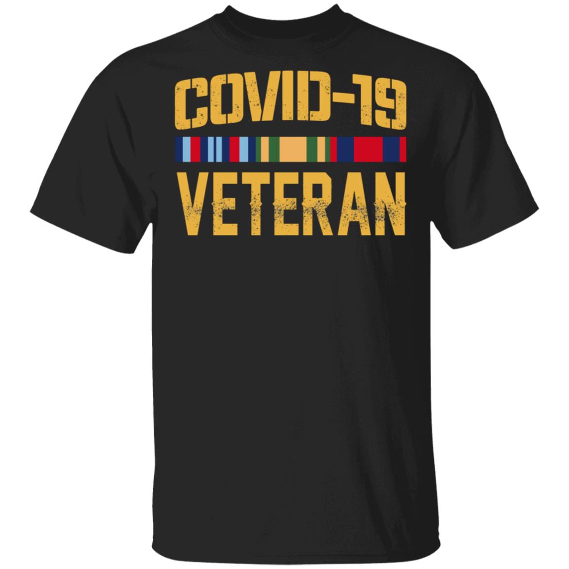 Covid-19 Veteran - Social Distance Funny T-Shirt, Black, Unisex T-Shirt