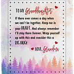 To My Granddaughter If There Ever Comes a Day When We Can't Be Together Keep Me in Your Heart Mink Sherpa Blanket, White, Cozy Plush Fleece Blanket - 50x60
