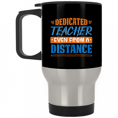 14 oz. Silver Travel Mug