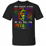 When Someone Attacks One Party Member We All Roll For Initiative LGBT T-Shirt, Black, Unisex T-Shirt