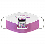 The Only Thing Tougher Than A Trucker Is A Trucker's Wife Washable Reusable Custom – Printed Cloth Face Mask Cover, White, Cloth Face Cover