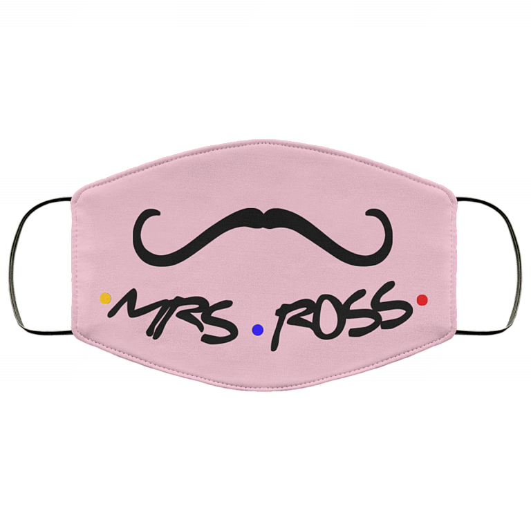 Friends Mrs Ross Mr Rachel Couple Washable Reusable Custom - Printed Cloth Face Mask Cover, Pink, Cloth Face Cover