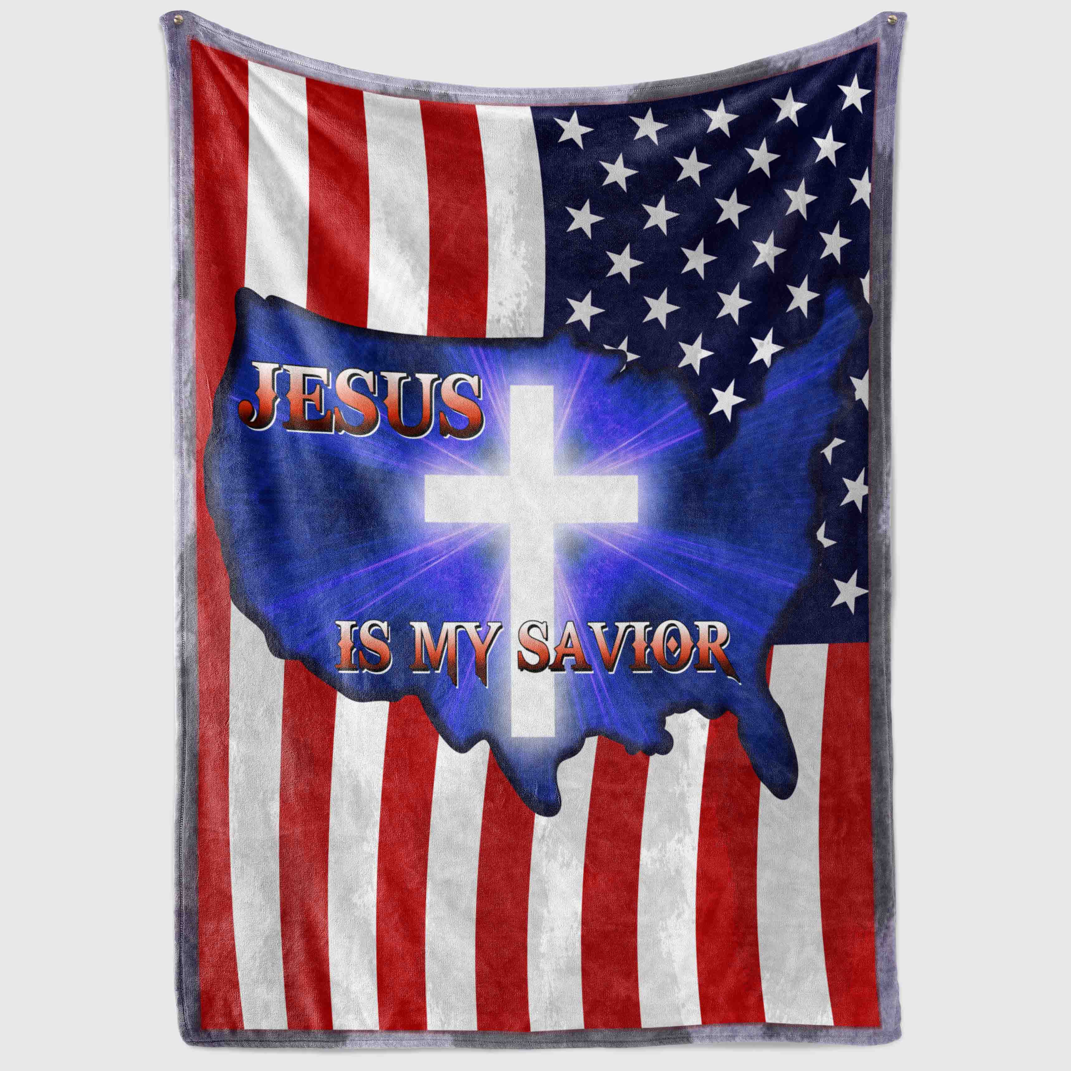 10VT. Jesus Is My Savior Blanket mockup