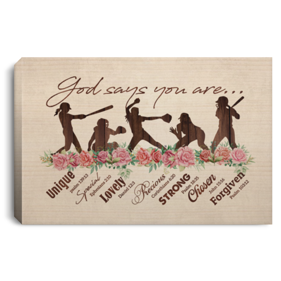 Baseball God Says You Are Unique Special Lovely Precious Strong Framed Canvas - Unframe Poster, White, 0.75'' Framed Canvas Baseball God Says You Are Unique Special Lovely Precious Strong Framed Canvas - Unframe Poster, White, 0.75'' Framed Canvas