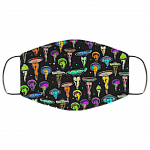 Mushroom Body - Washable Reusable Custom – Printed Cloth Face Mask Cover, Black, Cloth Face Cover