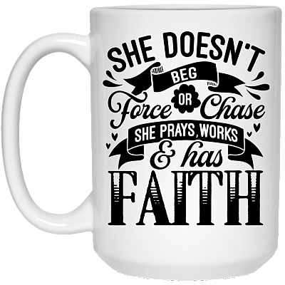 15 oz. White Mug