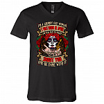 I'm a Grumpy Old Woman I Was Born In April I'm Too Old To Fight Shoot You and Be Done With It T-Shirt - V-Neck, Black, V-Neck T-Shirt