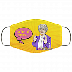 Sophia Picture It Golden Girl Washable Reusable Custom - Printed Cloth Face Mask Cover, White, Cloth Face Mask