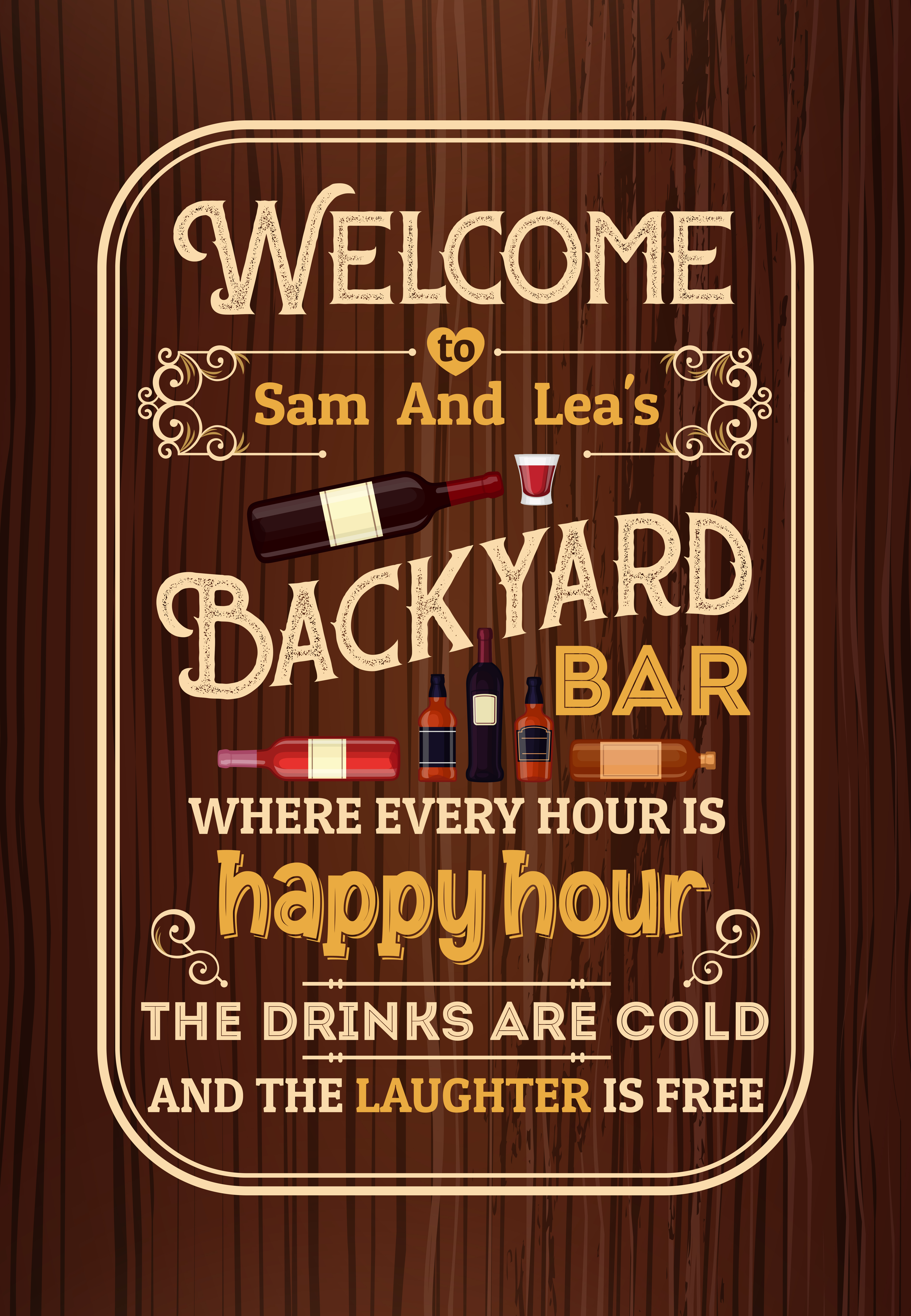 8P. Backyard bar canvas 2