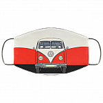 Camping Bus Van Washable Reusable Custom – Printed Cloth Face Mask Cover, White, Cloth Face Cover