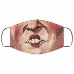 Winifred Mouth Hocus Pocus Washable Reusable Custom - Printed Cloth Face Mask Cover, White, Cloth Face Cover