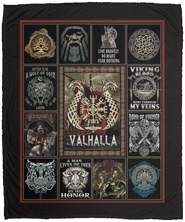 Viking Blood Runs Through My Veins Fleece Blanket - Premium Sherpa Blanket - Woven Blanket, White, Cozy Plush Fleece Blanket - 50x60 Viking Blood Runs Through My Veins Fleece Blanket - Premium Sherpa Blanket - Woven Blanket, White, Cozy Plush Fleece Blanket - 50x60
