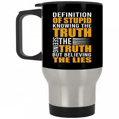 14 oz. Silver Travel Mug