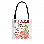 Beach Best Escape Anyone Can Have All Over Print Tote Bag - Shoulder Bag - Reusable Grocery Shopping Bag