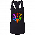 Rise From Your Ashes LGBT Pride Cotton Tank Top Tee - Ladies Racerback Tank, Black, Ladies Racerback Tank