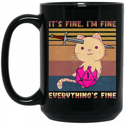 15 oz. Black Mug