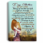 To My Mother In My Eyes There Is No One That Can Equal Your Beauty Framed Canvas Prints – Unframed Poster, White, 0.75'' Framed Canvas