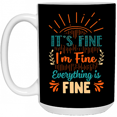 15 oz. White Mug