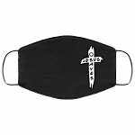 Jesus Saves Washable Reusable Custom Printed Cloth Face Mask Cover, Black, Cloth Face Cover