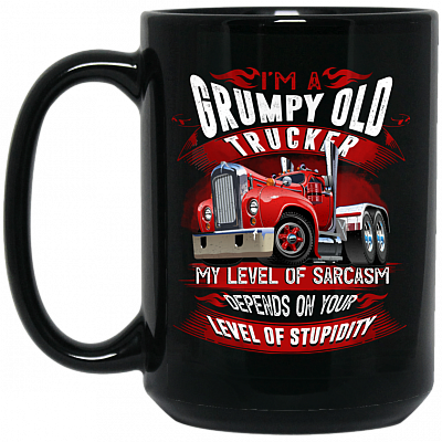 15 oz. Black Mug