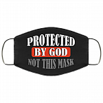 Protected By God Not This Mask Washable Reusable Custom – Printed Cloth Face Mask Cover, Black, Cloth Face Cover Protected By God Not This Mask Washable Reusable Custom – Printed Cloth Face Mask Cover, Black, Cloth Face Cover