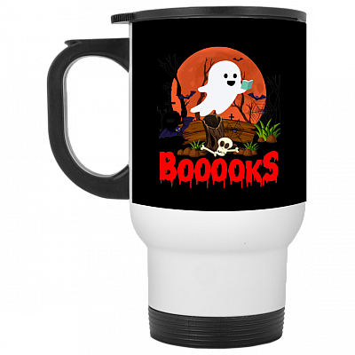 14 oz. White Travel Mug
