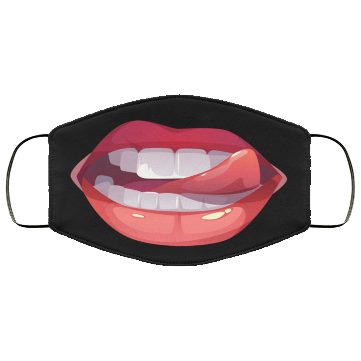 Giant Lips - Funny Face Mask - Washable Reusable Custom – Printed Cloth Face Mask Cover, Black, Cloth Face Mask Giant Lips - Funny Face Mask - Washable Reusable Custom – Printed Cloth Face Mask Cover, Black, Cloth Face Mask