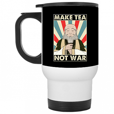 14 oz. White Travel Mug