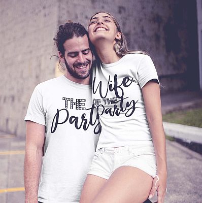 Alternative view of The Party T-Shirt - Wife Of The Party Matching Shirt - Matching bachelor Shirt