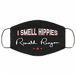 I Smell Hippies - Ronald Reagan Funny Mask - Washable Reusable Custom – Printed Cloth Face Mask Cover, Black, Cloth Face Cover I Smell Hippies - Ronald Reagan Funny Mask - Washable Reusable Custom – Printed Cloth Face Mask Cover, Black, Cloth Face Cover