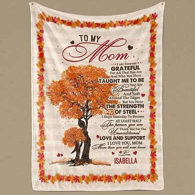 Alternative view of To My Mom Blanket - Mom Personalized Blanket With Kids Name - Mother's Day Gifts From Son And Daughter
